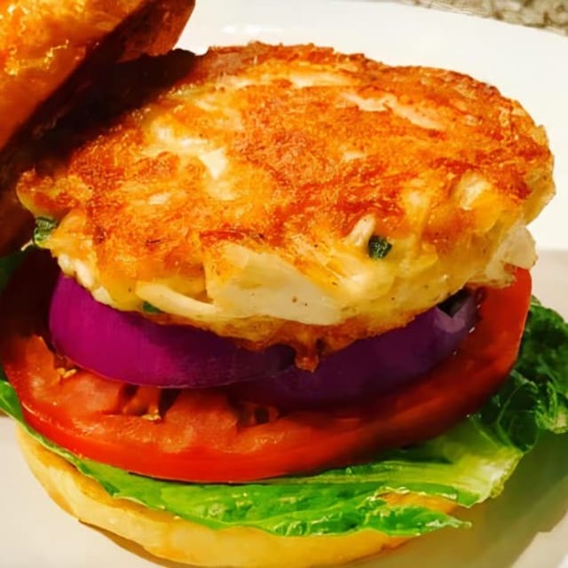 Crab Cake Burger.
