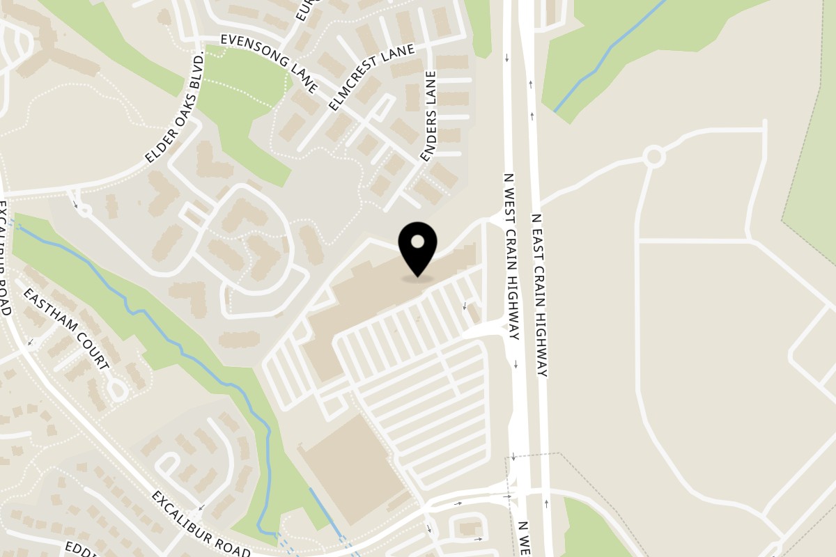 Map showing the location of Go To Burgers on 3520 Crain Hwy in Bowie