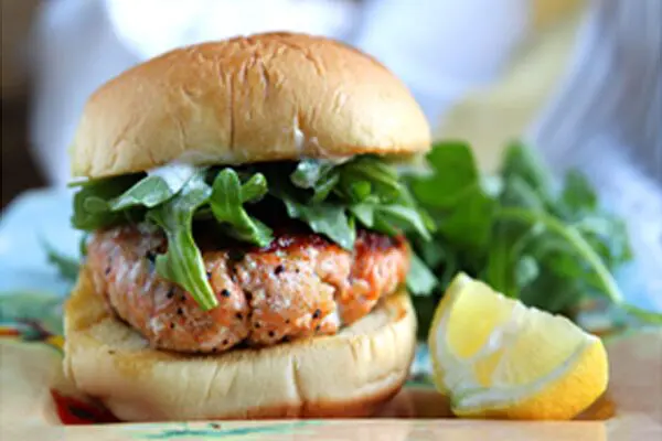 salmon burger